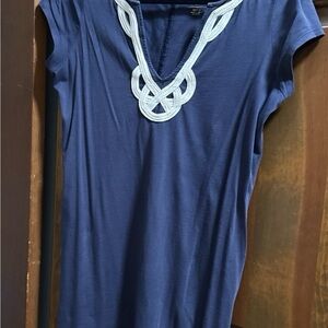 Lilly Pulitzer Brewster Blue Women's dress with Embroidered Detail